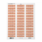 レモパーソナライズされたンストライプパタンイエローレモン ラベル (フルシート)