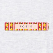 レモパーソナライズされたンストライプパタンイエローレモン ラベル (デザイン2)