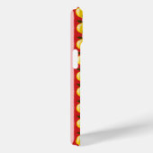 レモパーソナライズされたンストライプパタンイエローレモン Case-Mate iPhoneケース (裏面 / 右)