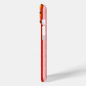 レモパーソナライズされたンストライプパタンイエローレモン Case-Mate iPhoneケース (裏面 / 左)