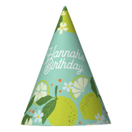 レモパーソナライズされたンフローラ誕生日パーティーハット パーティーハット