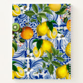 レモパーソナライズされたン地中海のレシピ本 ノートブック (裏面)