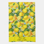 レモパーソナライズされたン&ピル薬局 キッチンタオル (縦)