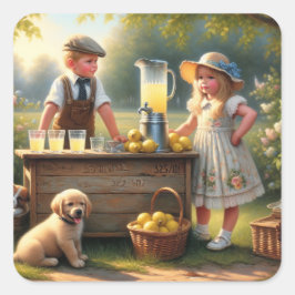 レモファッションドネードスタンド古ファッションド夏 スクエアシール