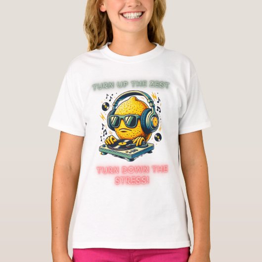 レモファンキーンDJ Groove Vibes inスタイル Tシャツ (正面)