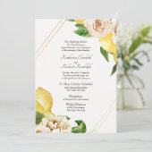 レモフォーマルン&プオーニーのクリームパーズ結婚ズ 招待状 (スタンド正面)