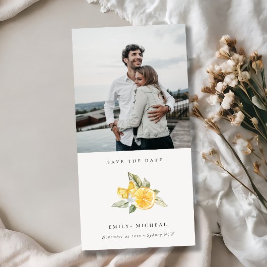 レモミニマルン植物写真保存カード サンキューカード