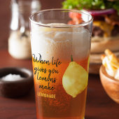 レモモダンンおもしろいイエロー引用文 タンブラーグラス