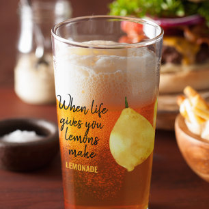 レモモダンンおもしろいイエロー引用文 タンブラーグラス