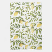 レモモダンンつる植物 キッチンタオル (縦)
