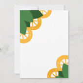 レモモダンンと葉レモ結婚ンのブライダルシャワー 招待状 (裏面)