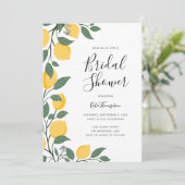 レモモダンンと葉書道ブライダルシャワー 招待状 (スタンド正面)