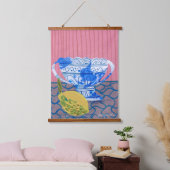 レモモダンンの静物生活 吊り下げ型タペストリー (寝室)