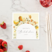 レモモダンンアーチブライダルシャワーナプキン スタンダードカクテルナプキン (インサイチュ)