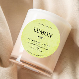 レモモダンンイエロー素朴 ラウンドシール