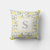 レモモダンンエレガントモノグラム クッション (正面)