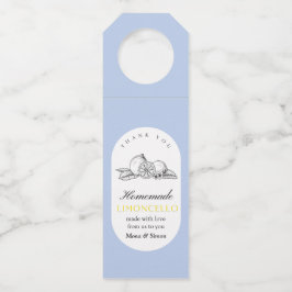 レモモダンンエレガントリモンチェロ結婚のボトル ボトルネックタグ