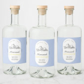 レモモダンンエレガントリモンチェロ結婚のボトル リキュールボトルラベル (ボトル)