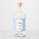 レモモダンンエレガントリモンチェロ結婚のボトル リキュールボトルラベル (正面)