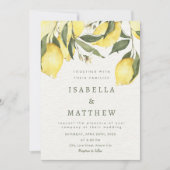 レモモダンンエレガント結婚ス 招待状 (正面)