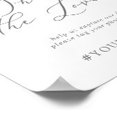 レモモダンンガーデン共有ザラブズ結婚ハッシュタグ ポスター (角)