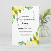 レモモダンンガーデン引っ越し祝いパーティーパーティの招待状 招待状 (スタンド正面)