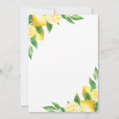 レモモダンンガーデン引っ越し祝いパーティーパーティの招待状 招待状 (裏面)