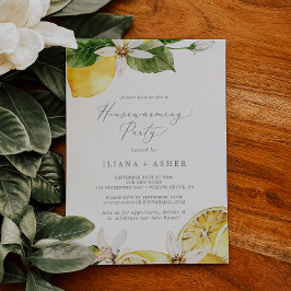 レモモダンンガーデン引っ越し祝いパーティーパーティー 招待状