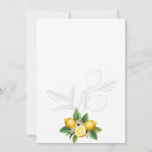 レモモダンンガーデン | ベビーシャワー招待状 招待状 (裏面)