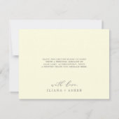 レモモダンンガーデン |黄色のサンキューカード サンキューカード (裏面)