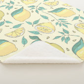 レモモダンンシトラスサマーイエローパーソナライズされた シェルパブランケット (3/4)