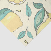 レモモダンンシトラスサマーイエローパーソナライズされた 薄葉紙 (詳細)