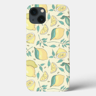 レモモダンンシトラスサマーイエローパーソナライズされた iPhone 13ケース