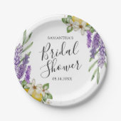 レモモダンンス&ラベンダーブライダルシャワー ペーパープレート (正面)