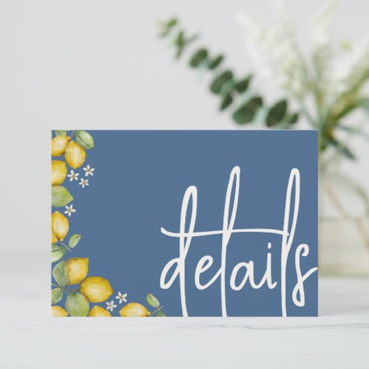 レモモダンンズイエロー&ブルー結婚ズ詳細 エンクロージャーカード (スタンド正面)