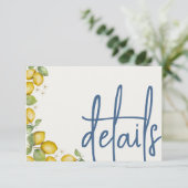 レモモダンンズイエロー&ブルー結婚ズ詳細 エンクロージャーカード (スタンド正面)