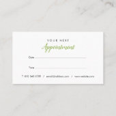 レモモダンンズグリーンリーアポイントメント 名刺 (裏面)