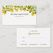 レモモダンンズグリーンリーアポイントメント 名刺 (正面/裏面)