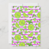 レモモダンンズサマーパーティの招待状 招待状 (裏面)