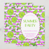 レモモダンンズサマーパーティの招待状 招待状 (正面/裏面)