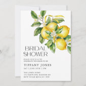 レモモダンンズシトラスブライダルシャワー 招待状 (正面)