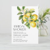 レモモダンンズシトラスブライダルシャワー 招待状 (スタンド正面)