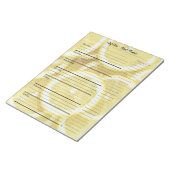 レモモダンンズミールプランナー&トレンディー食料品一覧 ノートパッド (アングル)