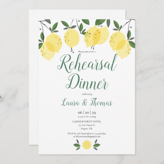 レモモダンンズリハーサル 招待状 (正面/裏面)