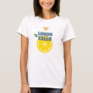 レモモダンンハートリモンチェロお気に入りギフトマーチ Tシャツ