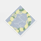 レモモダンンバンチボホヴィンテージカップル結婚ズ スタンダードランチョンナプキン (角)