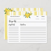 レモモダンンブライダルシャワーレシピ (正面/裏面)