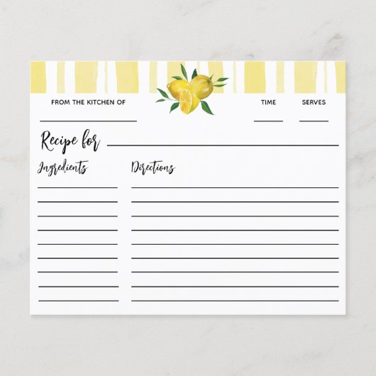 レモモダンンブライダルシャワーレシピ (正面)