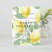 レモモダンンブライダルシャワー招待 招待状 (スタンド正面)