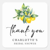 レモモダンンブライダルシャワー スクエアシール (正面)